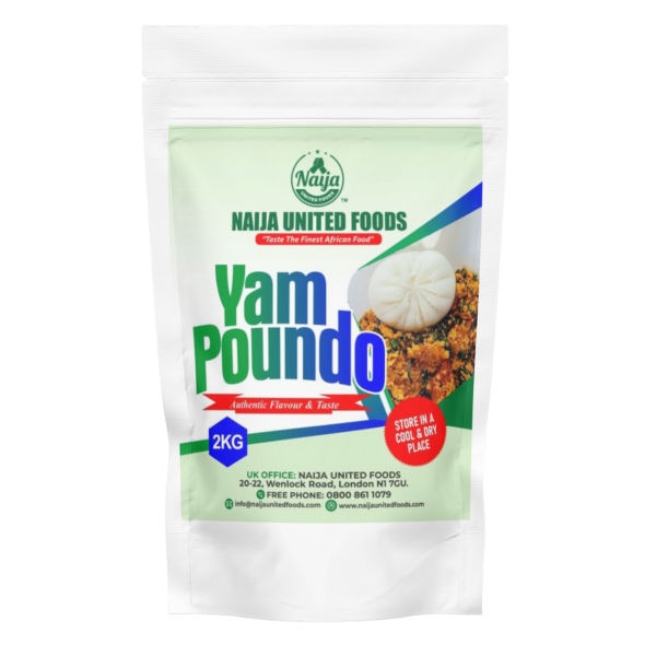 Pounded Yam Flour 2KG, (100% Yam)